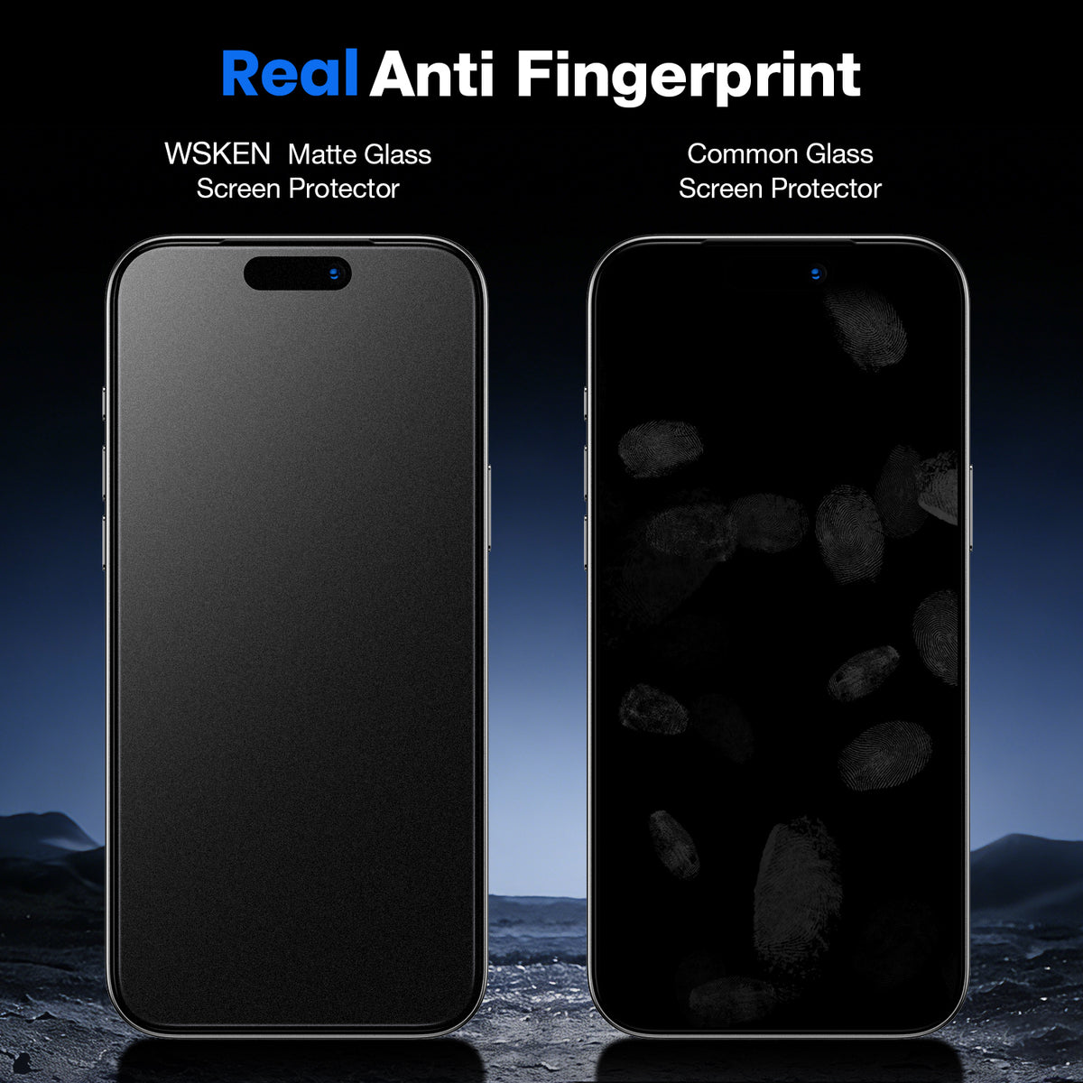 WSKEN iPhone 18 Pro Max Matte Privacy Screen Protector - Anti Glare 2 Pcs 360Matte Privacy - WSKEN