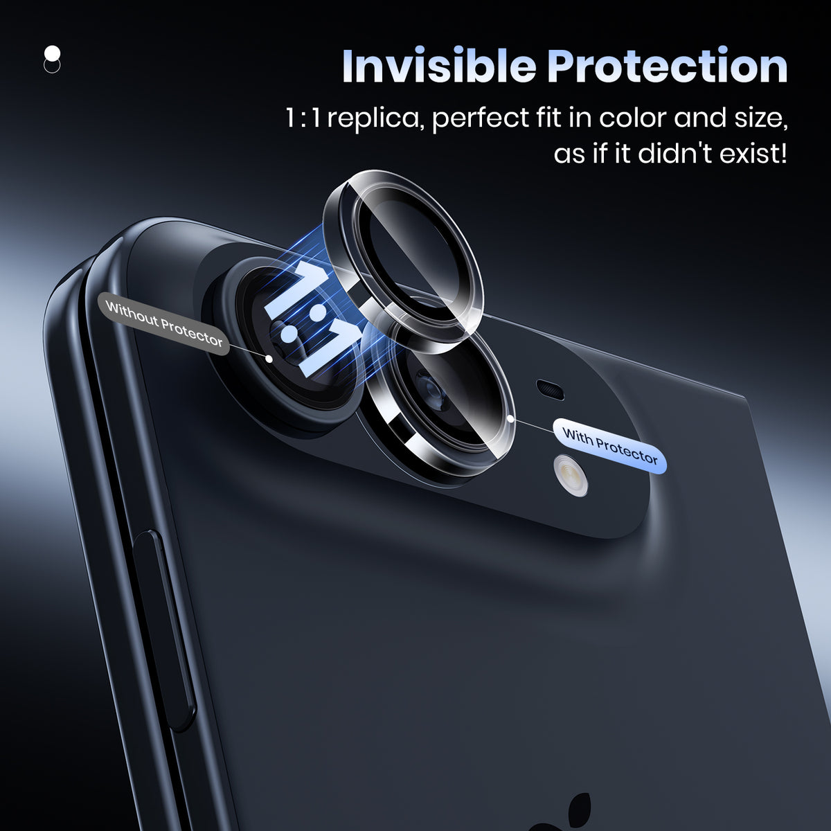 WSKEN iPhone Duo Camera Lens Protector - Original Shooting Mode Clear - WSKEN