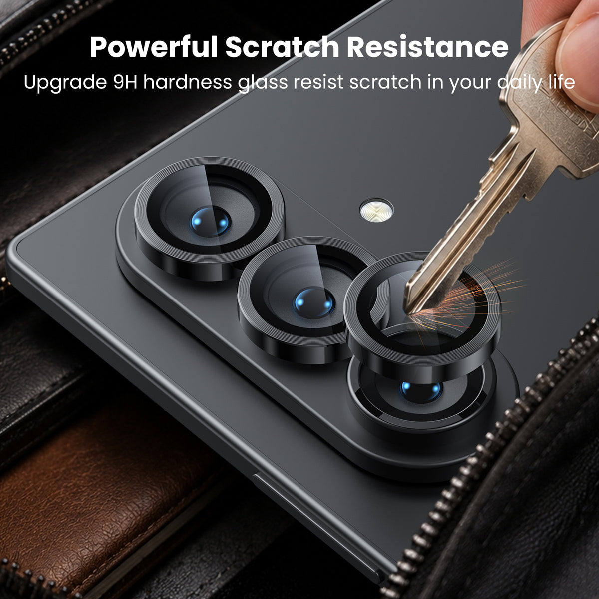 WSKEN Z Fold 8 Ultra Camera Lens Protector Case Cover - Anti Reflective Black - WSKEN