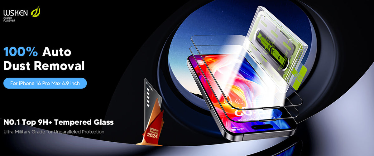 WSKEN Klares Displayschutzglas · 2er-Pack — iPhone 16 Plus / iPhone 15 Plus