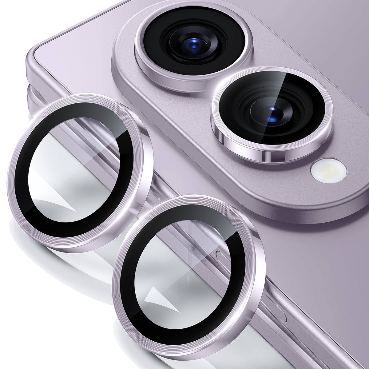 WSKEN Z Fold 8 Camera Lens Protector Case Cover - Anti Reflective Lavender — 1