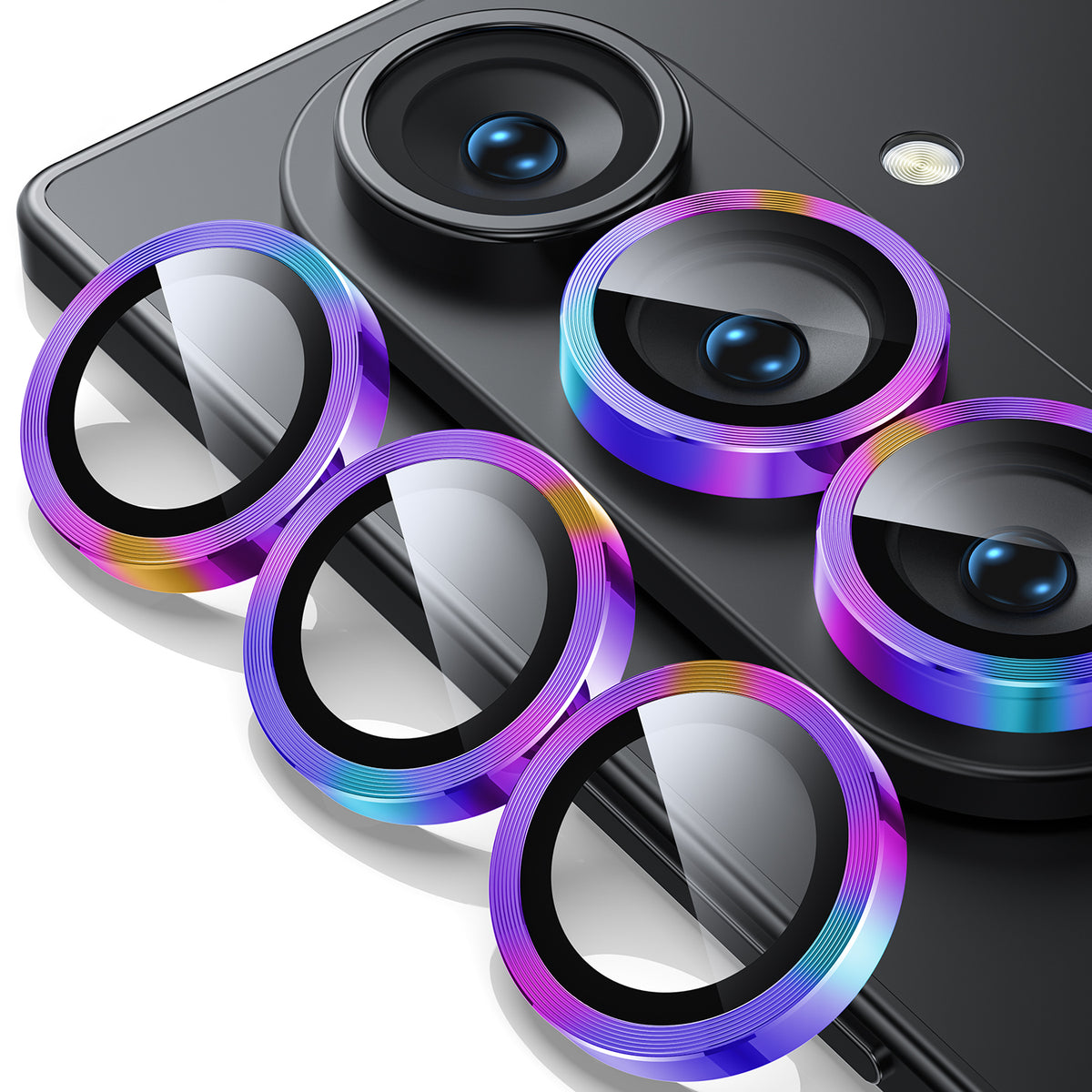 WSKEN Z Fold 8 Ultra Camera Lens Protector Case Cover - Anti Reflective Colorful - WSKEN
