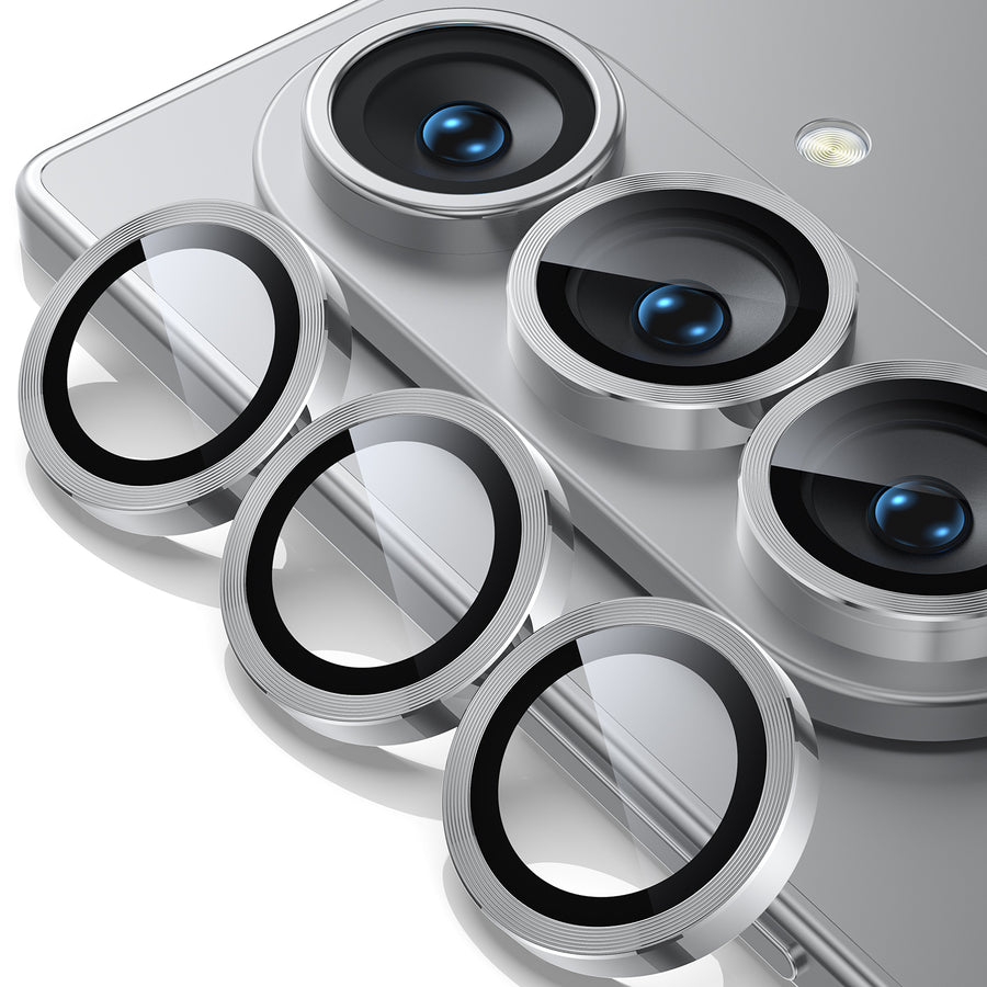 WSKEN Z Fold 8 Ultra Camera Lens Protector Case Cover - Anti Reflective Silver