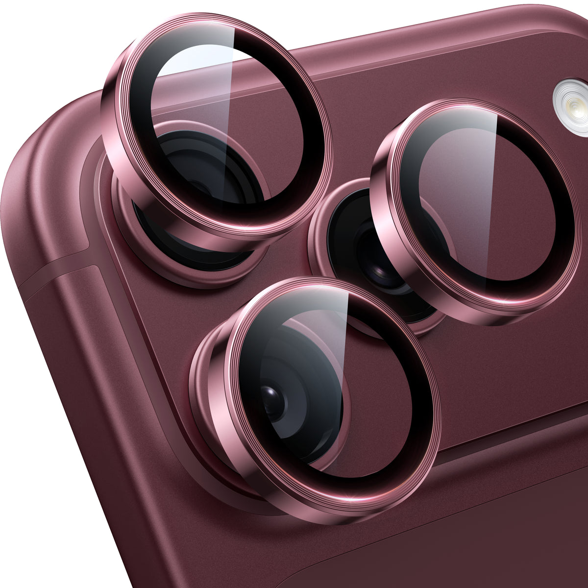 WSKEN iPhone 18 Pro/iPhone 18 Pro Max Camera Lens Protector - Burgundy - WSKEN