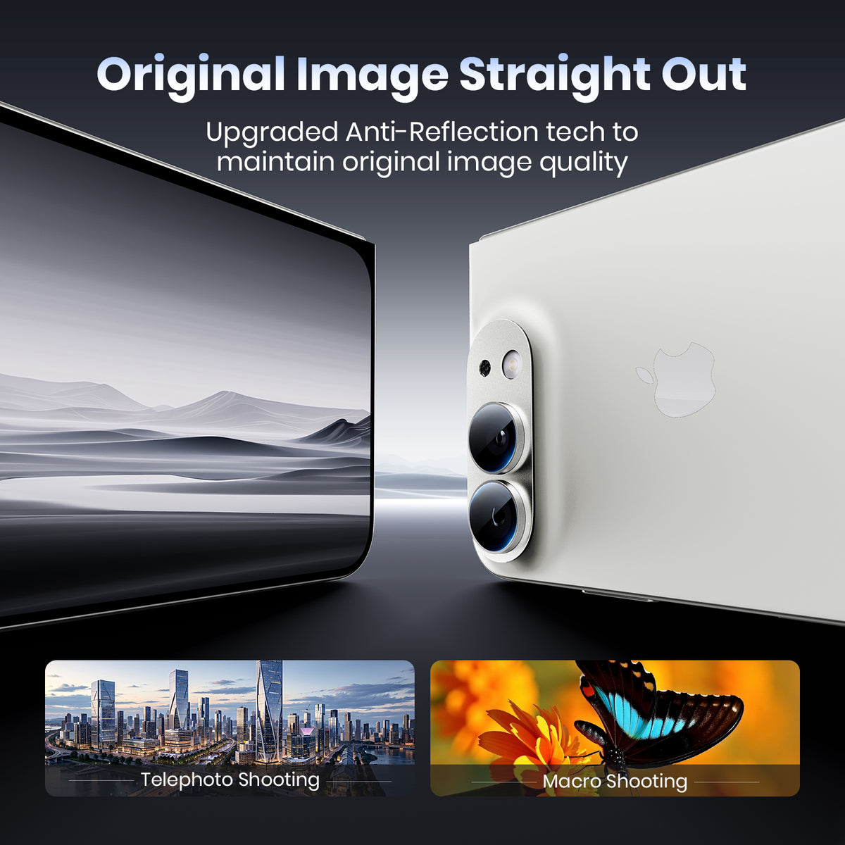 WSKEN iPhone Duo Camera Lens Protector - Military Grade Design Silver - WSKEN