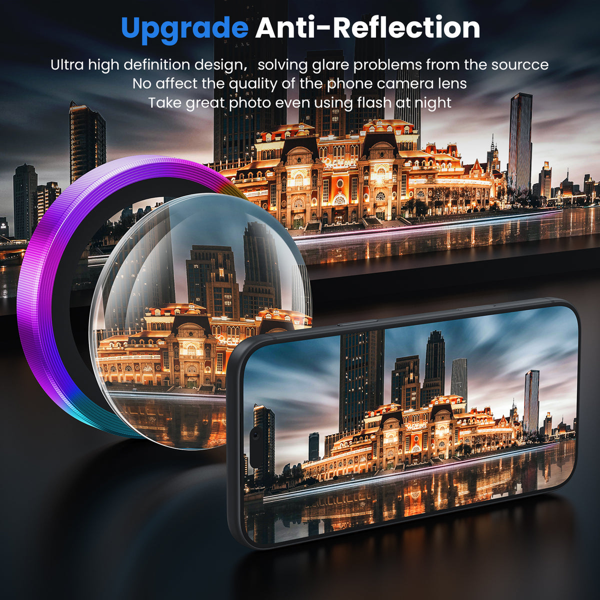 WSKEN iPhone 18 Pro/iPhone 18 Pro Max Camera Lens Protector - Colorful - WSKEN