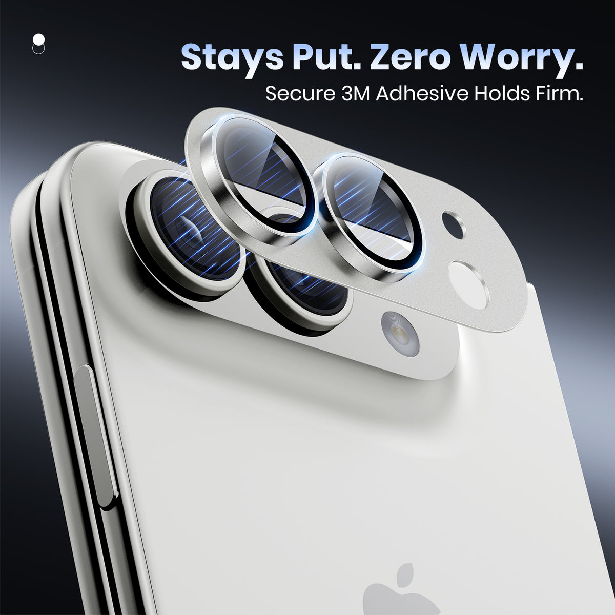WSKEN iPhone Duo Camera Lens Protector - Military Grade Design Silver - WSKEN