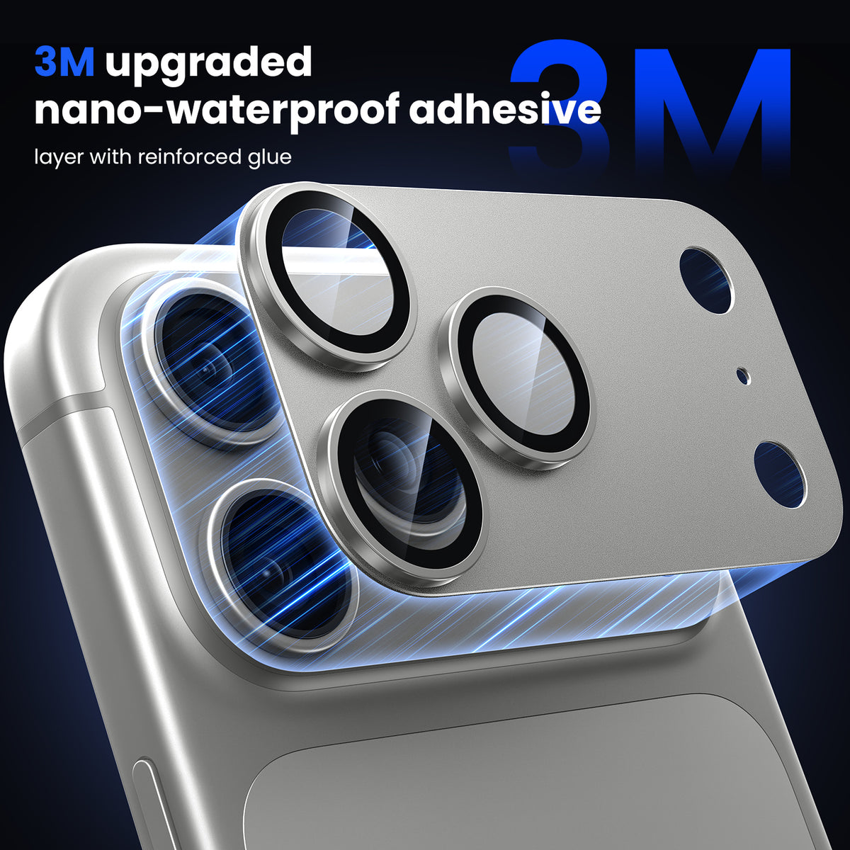 WSKEN iPhone 18 Pro Max Camera Lens Protector - Military Grade Design Silver - WSKEN