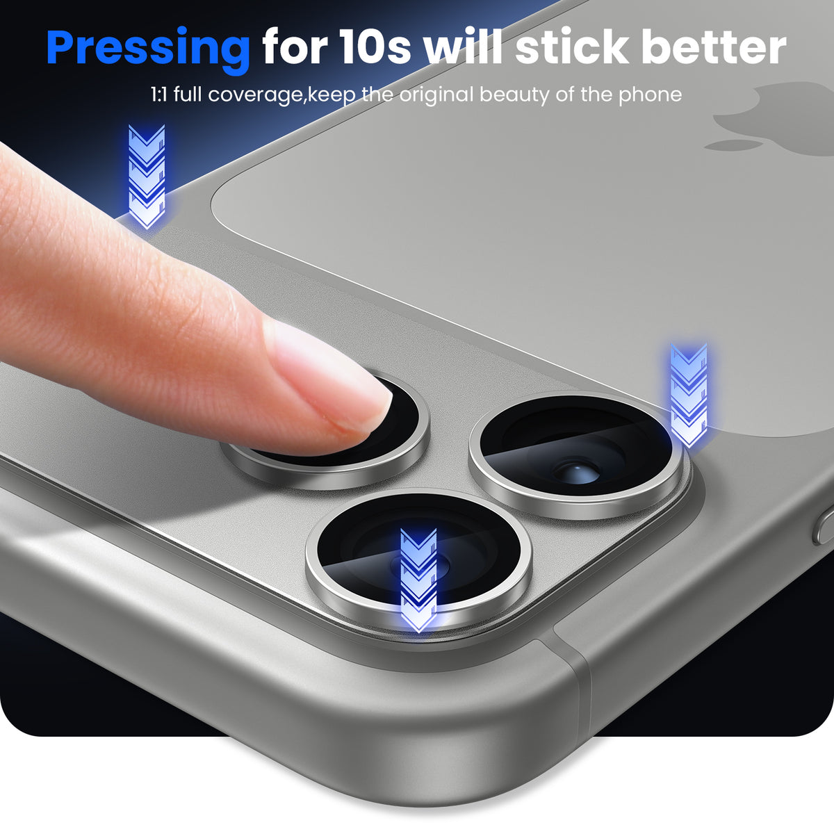 WSKEN iPhone 18 Pro Max Camera Lens Protector - Military Grade Design Silver - WSKEN