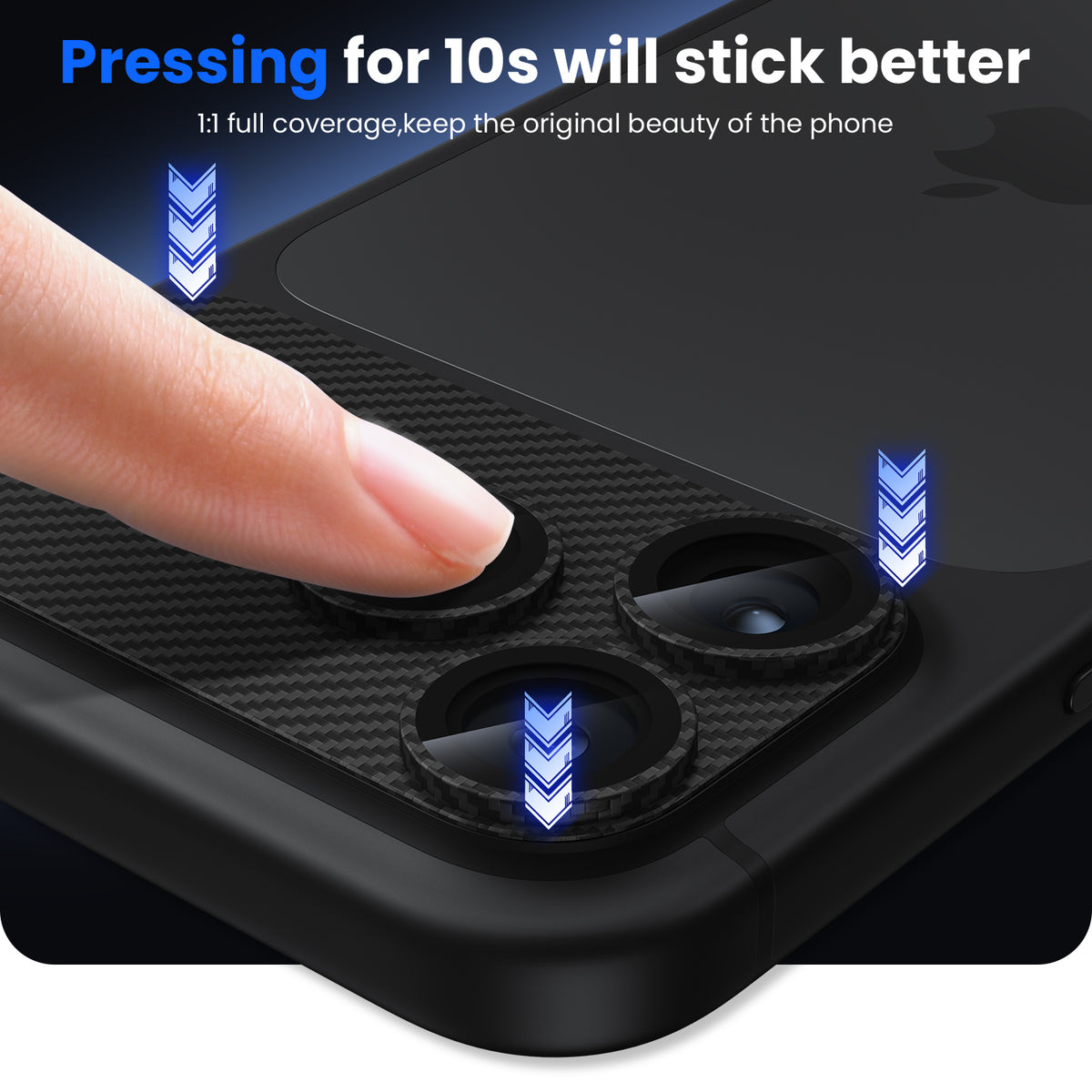 WSKEN iPhone 18 Pro Camera Lens Protector - Military Grade Design Texture Carbon Fiber New - WSKEN