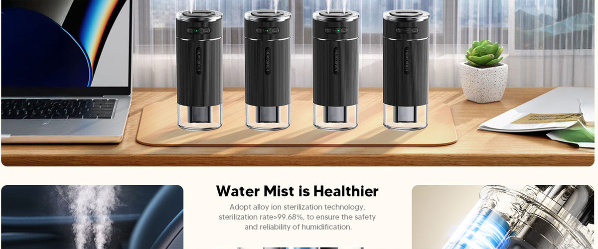WSKEN デュアルノズル卓上加湿器