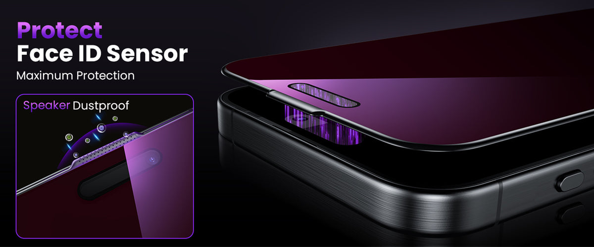 WSKEN Anti-blue Light Screen Protector for iPhone 16 Pro Max, Eye Protection GL Series, 2 Pack