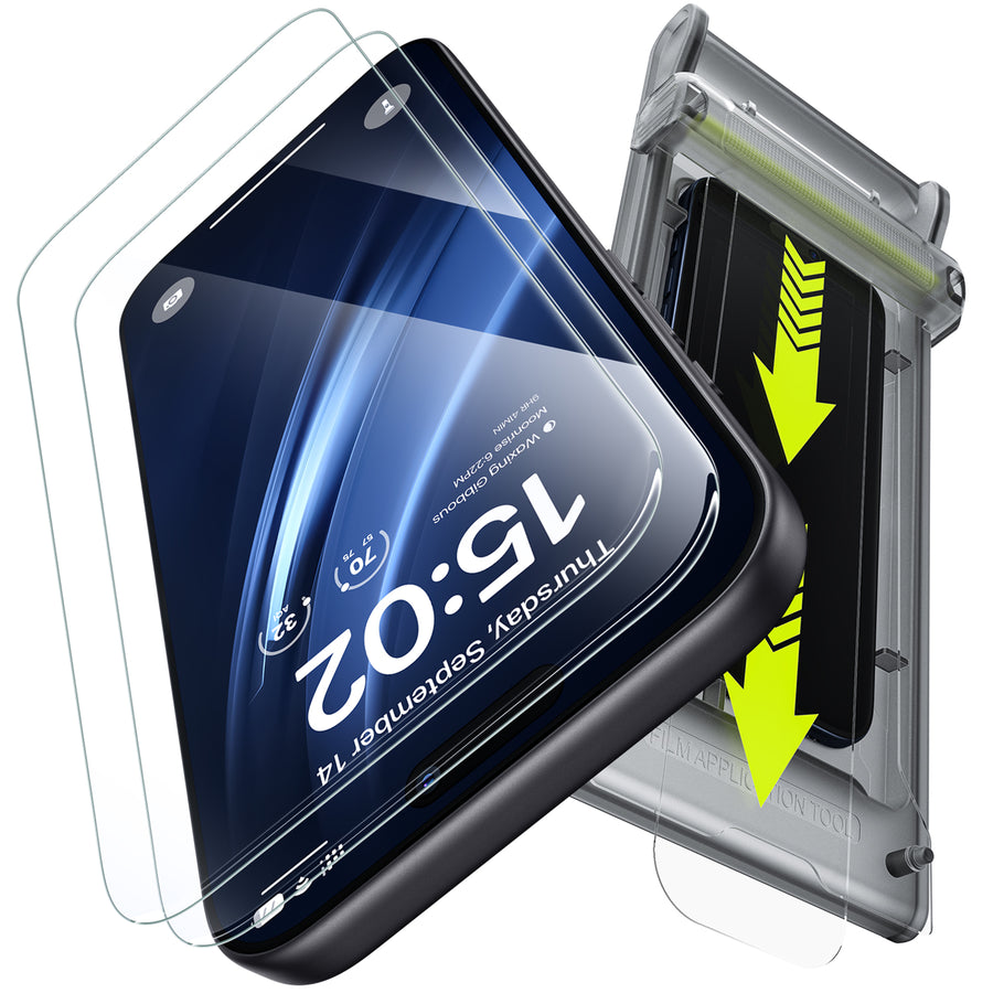 WSKEN 3D Klares Displayschutzglas · 2er-Pack — iPhone 18 Pro Max