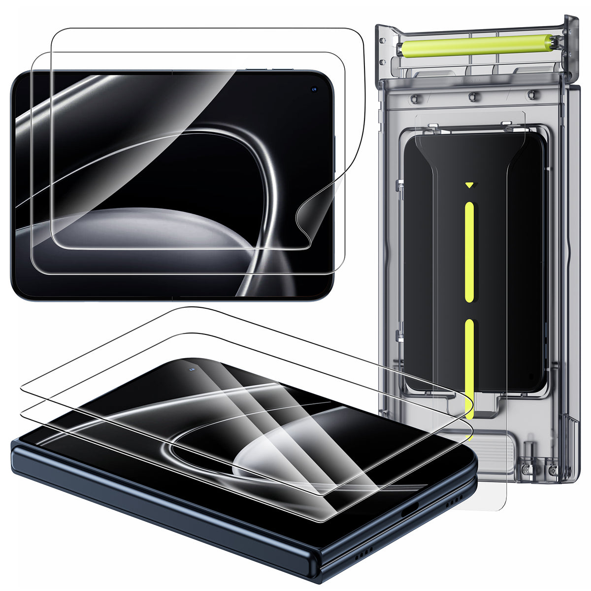 WSKEN Screen Protector for iPhone Duo - Zero Bubble 2+2 Clear - WSKEN