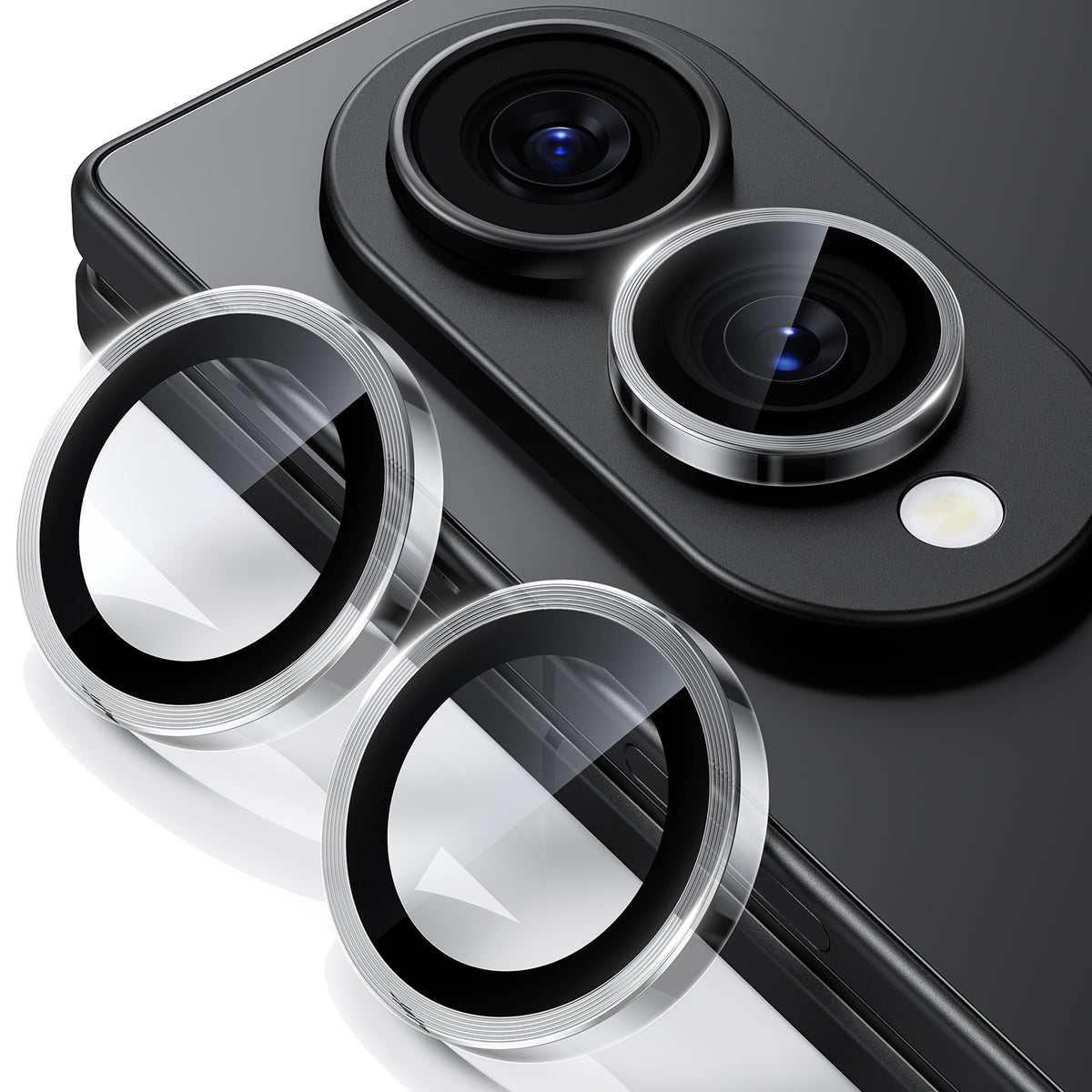 WSKEN Z Fold 8 Camera Lens Protector Case Cover - Anti Reflective Clear — 1