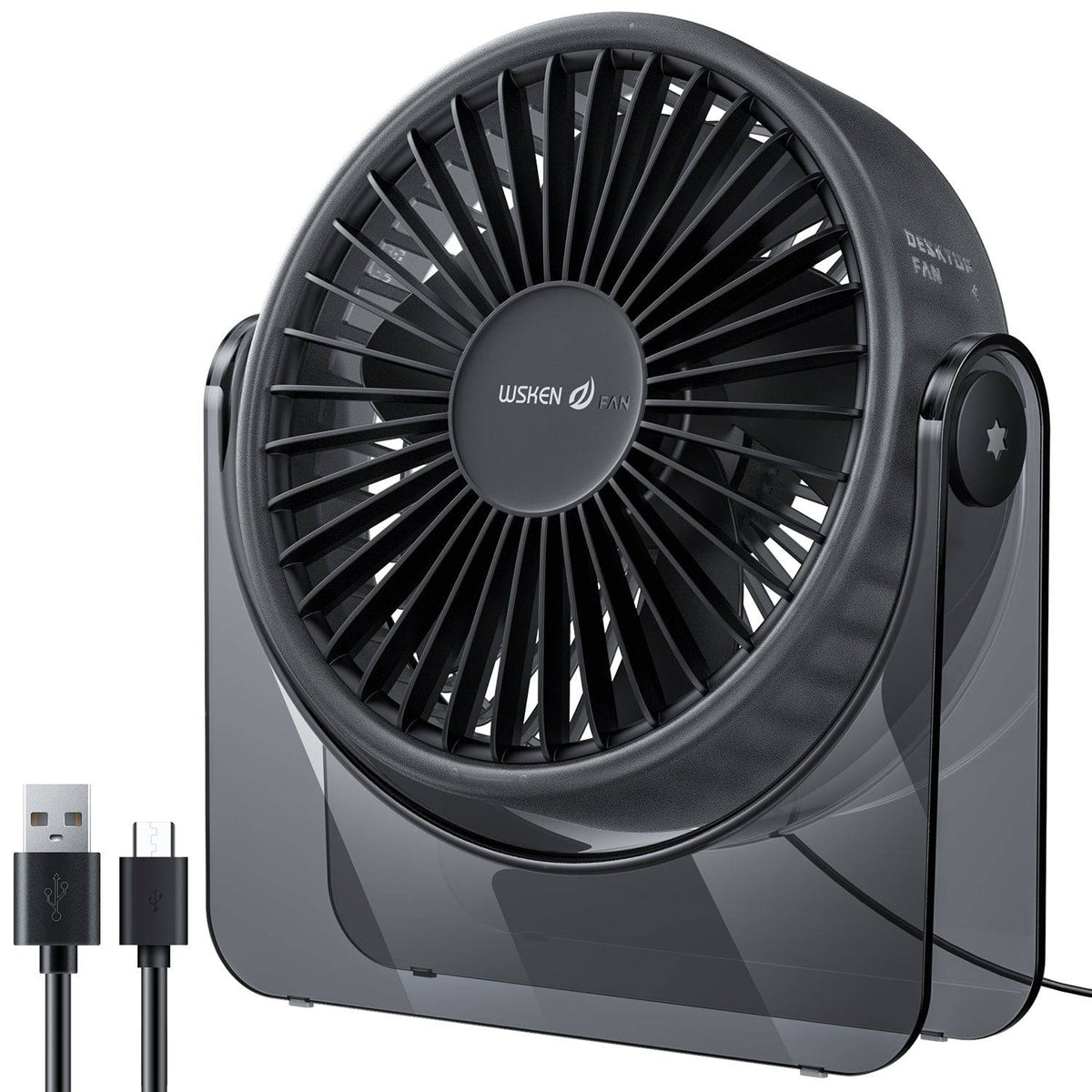 WSKEN USB Small Desk Fan - WSKEN