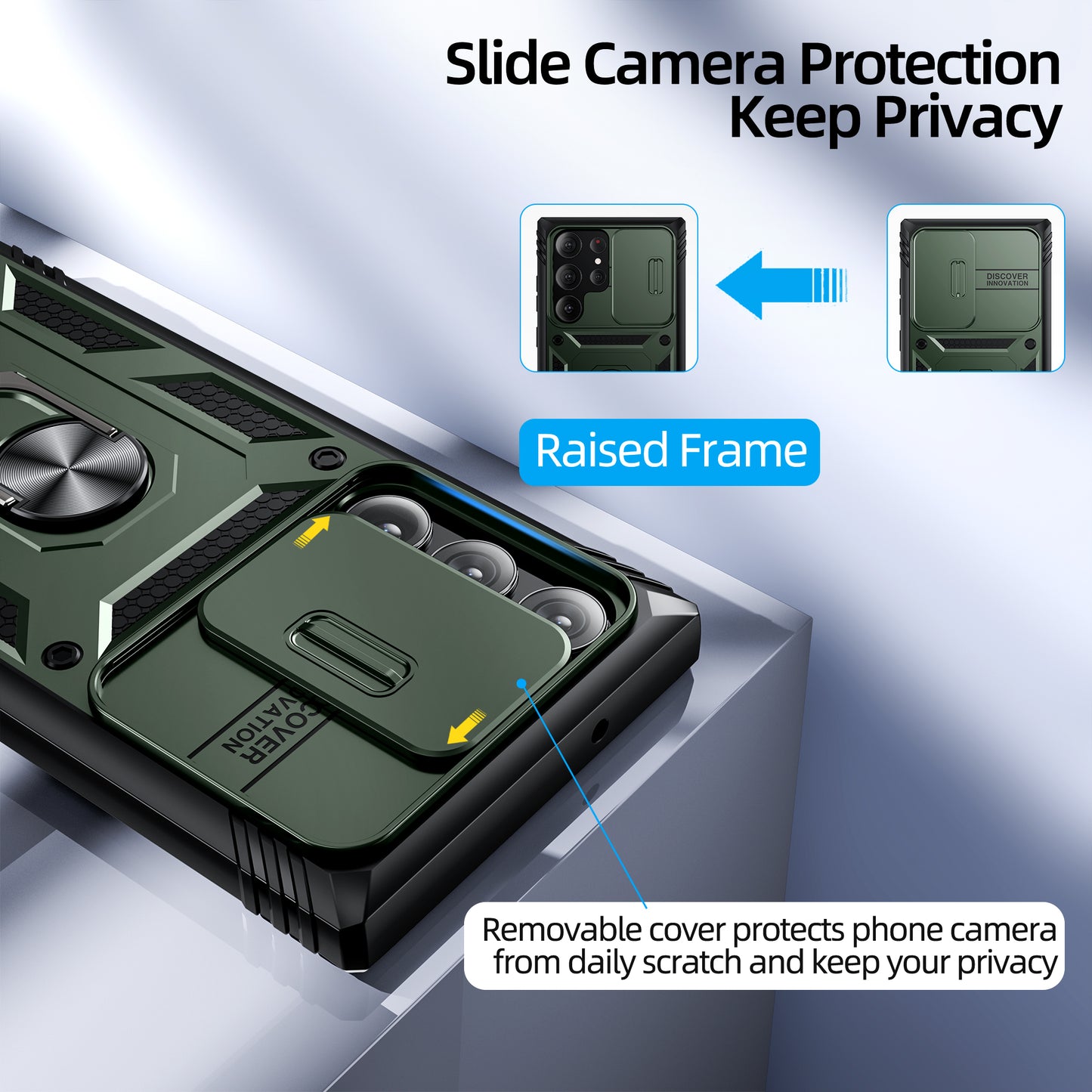 Mansoorr for Samsung Galaxy S23 Ultra Case -Green