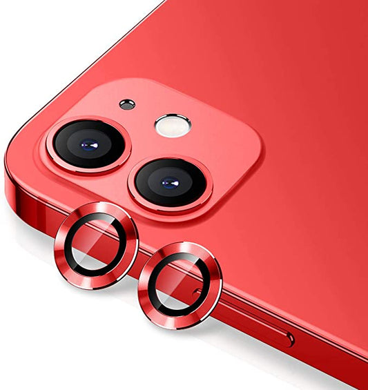 Wsken  iPhone 12/iPhone 12 Mini Camera Lens Protector - Red