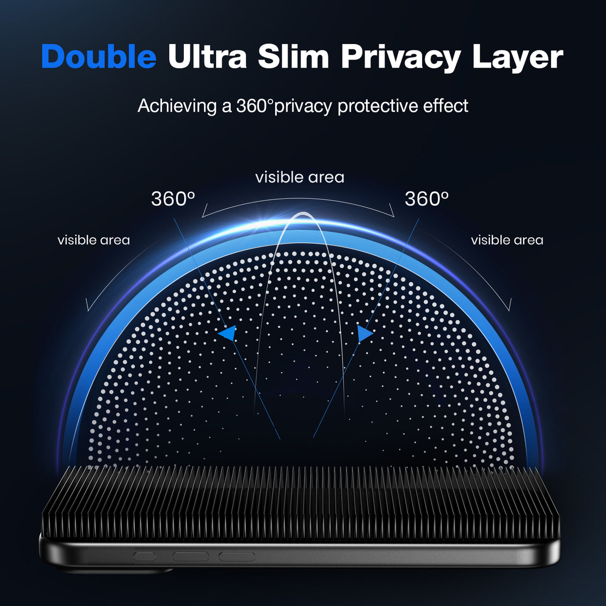 WSKEN iPhone 18 Pro Privacy Screen Protector - Auto Dust Removal 2Pcs Privacy - WSKEN