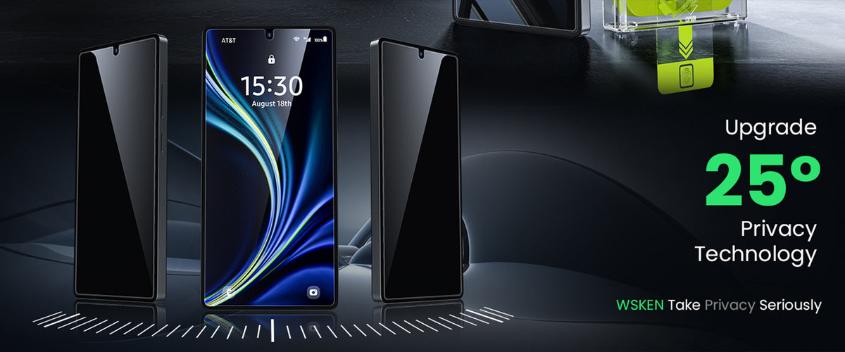 WSKEN 사생활 보호 화면 보호 필름 · 2개입 — Galaxy S25 Ultra