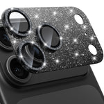 WSKEN iPhone 18 Pro Max Camera Lens Protector - Military Grade Design Glitter Black