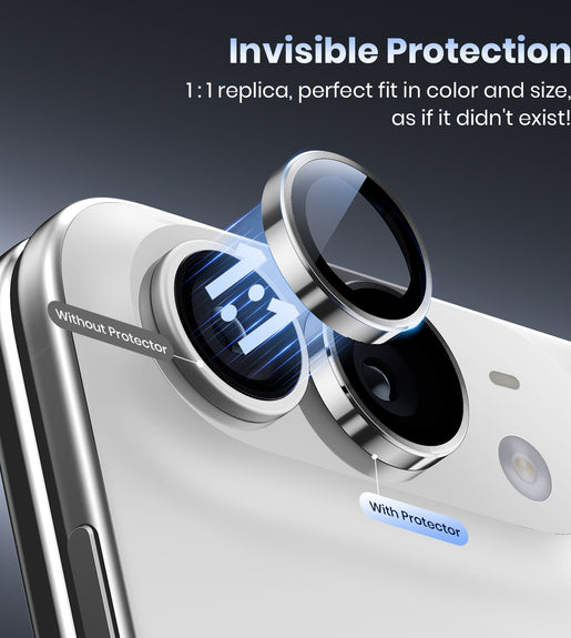 WSKEN iPhone Duo Camera Lens Protector - Original Shooting Mode Silver