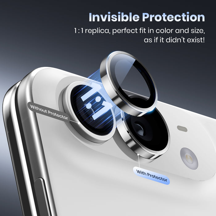 WSKEN iPhone Duo Camera Lens Protector - Original Shooting Mode Silver - WSKEN
