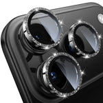 WSKEN iPhone 18 Pro/iPhone 18 Pro Max Camera Lens Protector - Glitter Black