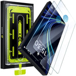 WSKEN for Samsung Galaxy S25 Ultra Screen Protector - [Fingerprint Unlock Support] HD/ Privacy, 2 PCS