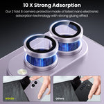 WSKEN Z Fold 8 Camera Lens Protector Case Cover - Anti Reflective Lavender — 2