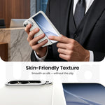 WSKEN Magnetic iPhone Duo Case with Stand & Screen Protector, White - WSKEN