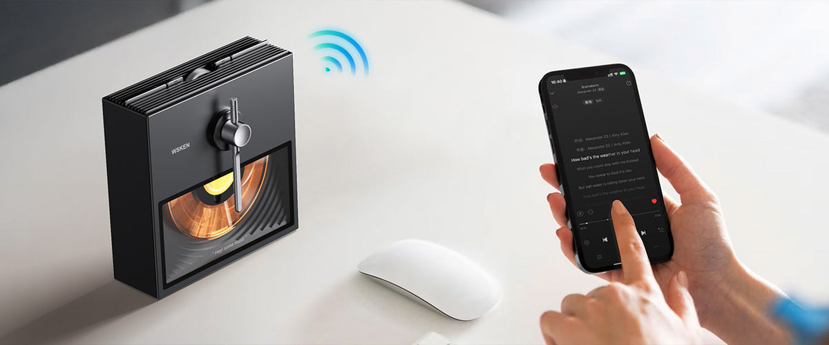 WSKEN Retro Bluetooth Speaker Gifts, BT5.3 Wireless Speakers, Black