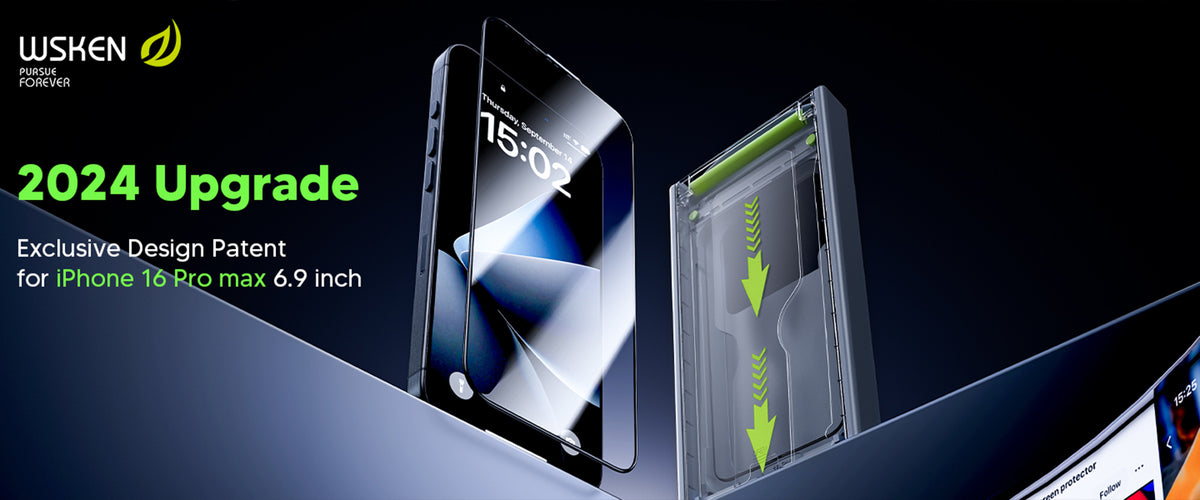 WSKEN for iPhone 16 Pro HD Screen Protector GL Series, 2 Pack