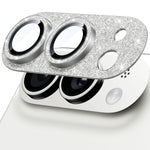 WSKEN iPhone Duo Camera Lens Protector - Military Grade Design Glitter Silver