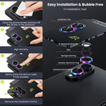 WSKEN Z Fold 8 Camera Lens Protector Case Cover - Anti Reflective Colorful — 5