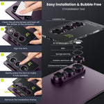WSKEN for Z Fold 8 Ultra Camera Lens Protector Case Cover - Anti Reflective Violet — 6