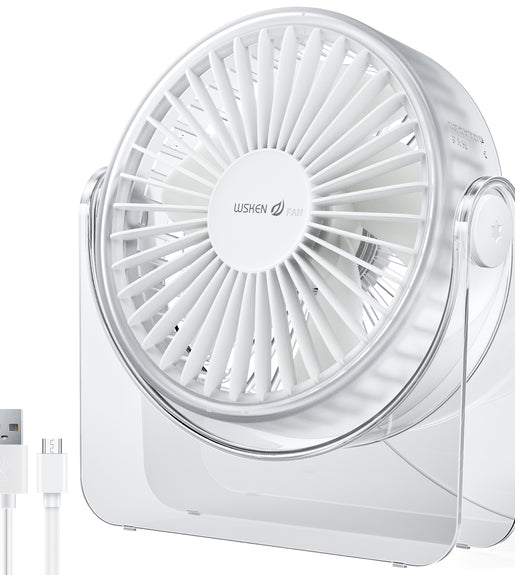 WSKEN USB Small Desk Fan