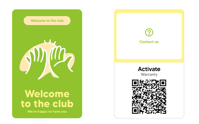 Original WSKEN warranty activation QR code