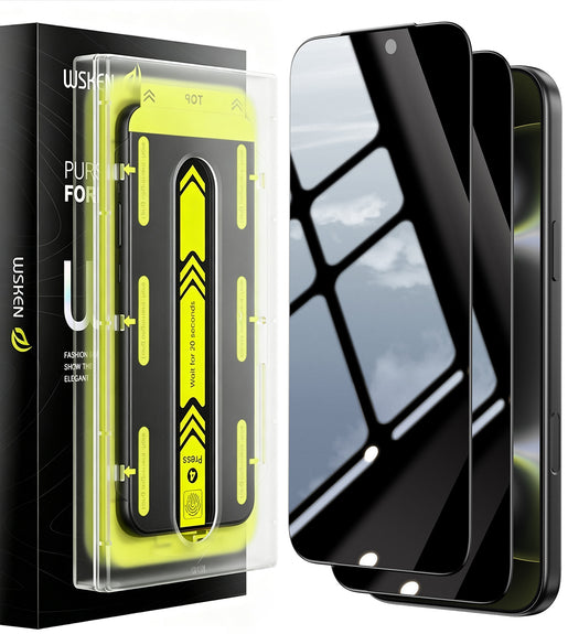 WSKEN iPhone 18 Pro Max Privacy Screen Protector - 25° Anti Spy, 2 Pack Privacy