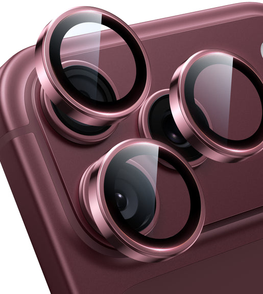 WSKEN iPhone 18 Pro/iPhone 18 Pro Max Camera Lens Protector - Burgundy