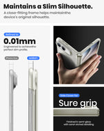 WSKEN Magnetic iPhone Duo Case with Stand, Translucent Matte White - WSKEN