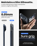 WSKEN Magnetic iPhone Duo Case with Stand, Translucent Matte Black - WSKEN