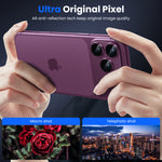 WSKEN iPhone 18 Pro Max Camera Lens Protector - Military Grade Design Burgundy - WSKEN