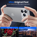 WSKEN iPhone 18 Pro Camera Lens Protector - Military Grade Design Glitter Silver - WSKEN