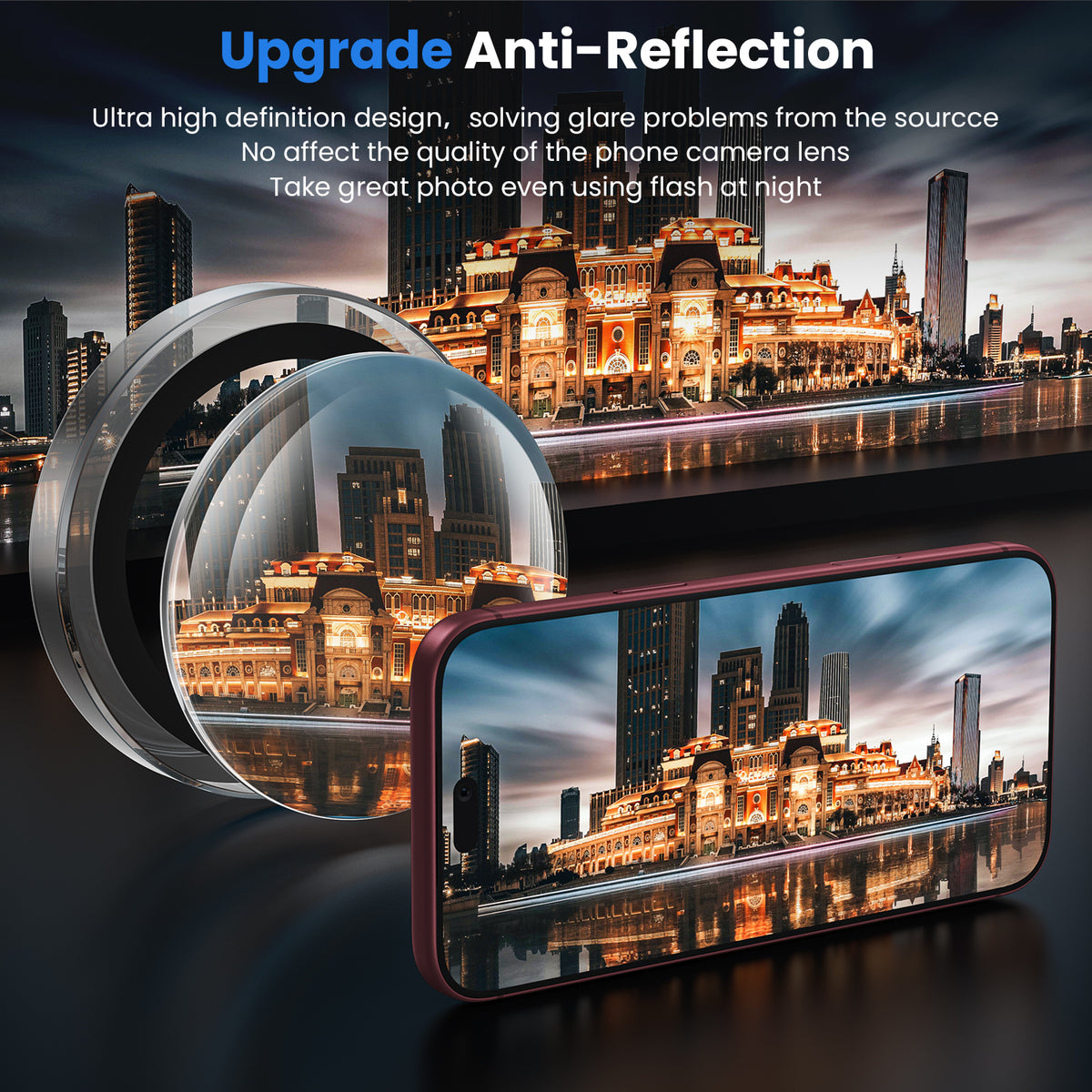 WSKEN iPhone 18 Pro/iPhone 18 Pro Max Camera Lens Protector - Clear - WSKEN