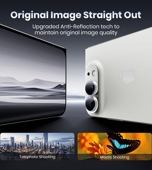 WSKEN iPhone Duo Camera Lens Protector - Military Grade Design Silver