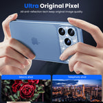 WSKEN iPhone 18 Pro Camera Lens Protector - Military Grade Design Glitter Blue - WSKEN