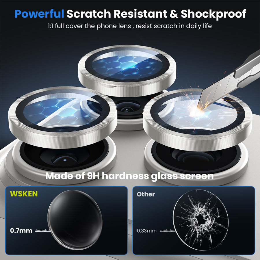 WSKEN Kamera-Schutzglas · Gletscheroptik — iPhone 18 Pro / iPhone 18 Pro Max