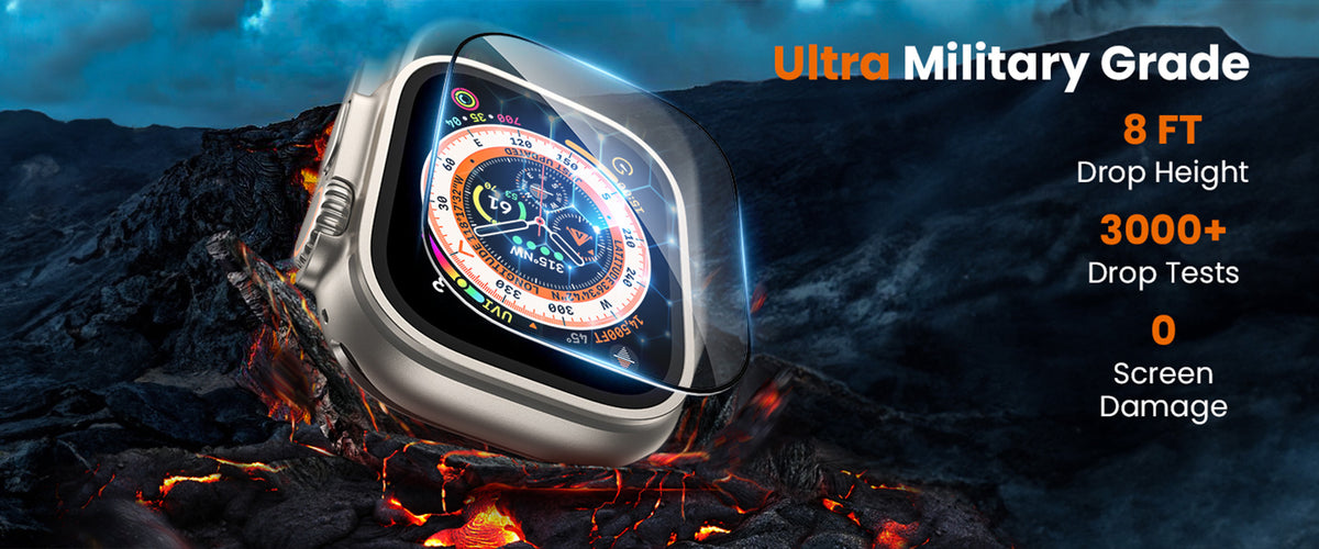 WSKEN クリア ウォッチ用画面保護フィルム · 2枚入り — Apple Watch Ultra 2 / Apple Watch Ultra