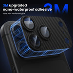 WSKEN iPhone 18 Pro Max Camera Lens Protector - Military Grade Design Texture Carbon Fiber New - WSKEN